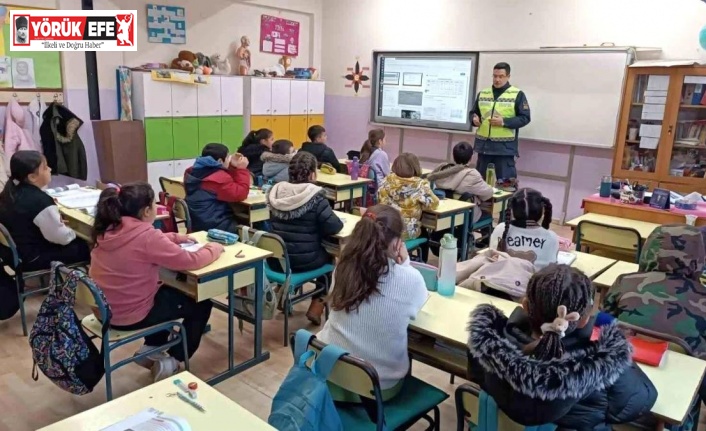 Aydın’da ortaokul öğrencilerine trafik eğitimi verildi