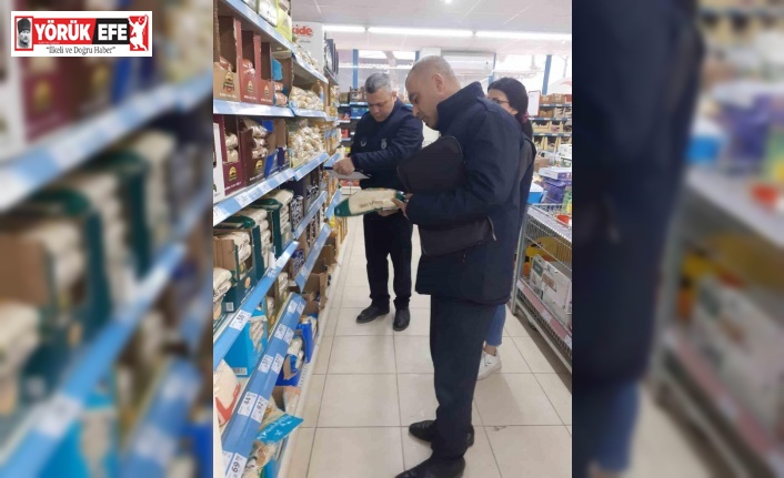 Buharkent’te zincir marketler denetlendi