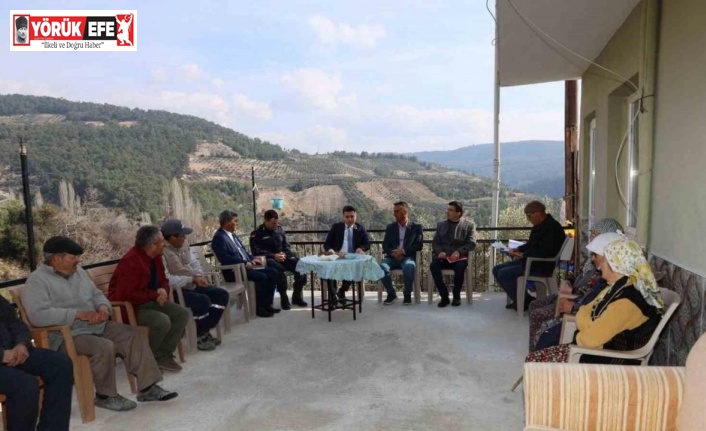 Kaymakam Gündoğdu, Karabağlar Mahallesi’nde vatandaşlarla buluştu