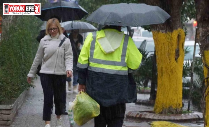 Aydın’da beklenen yağış başladı