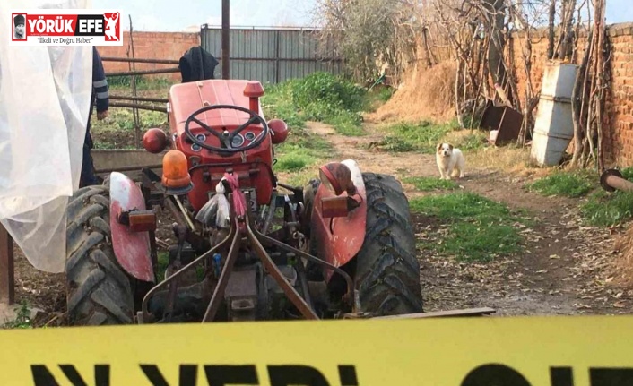 Paşa traktörün altında kalan sahibinin yanından ayrılmadı