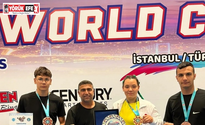 Söke’ye Kick Boks’ta üç dünya derecesi