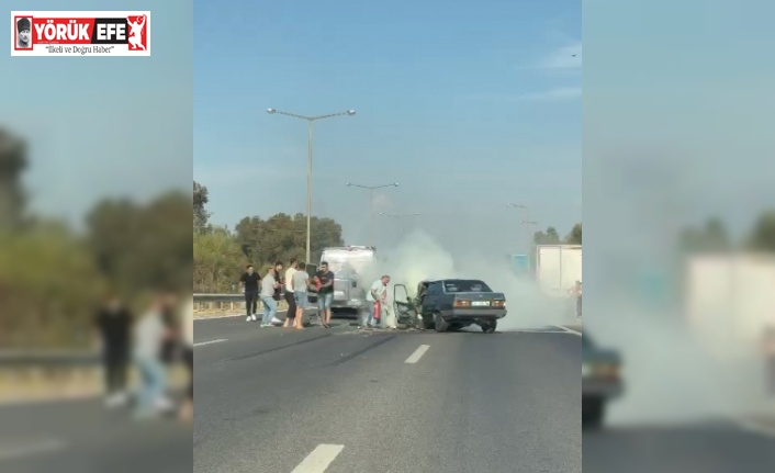 Aydın-İzmir Otoyolu’nda trafik kazası: 1 ölü, 2 yaralı