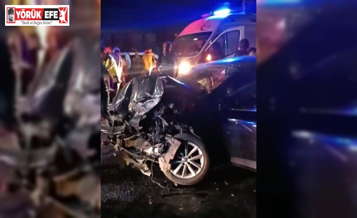 Aydın’da iki otomobil çarpıştı 8 kişi yaralandı
