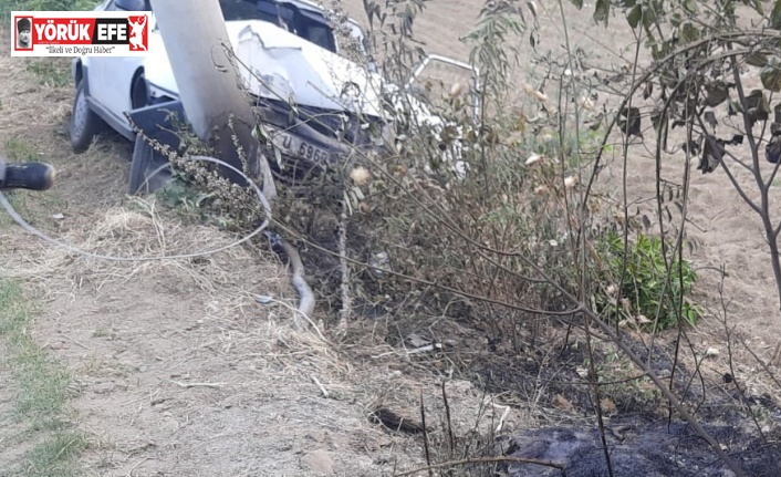 Aydın’da trafik kazası, 21 yaşındaki genç ağır yaralandı