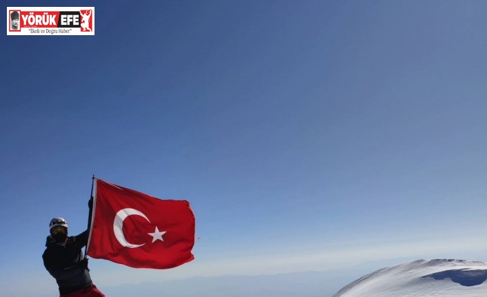 Aydınlı dağcı, Türkiye’nin çatısına tırmandı