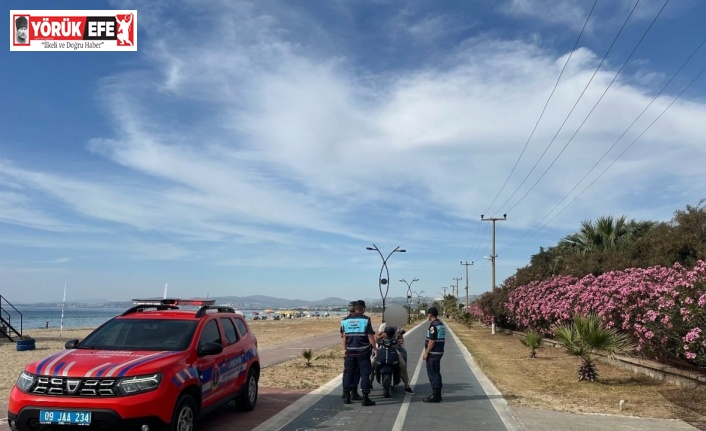 Kuşadası’nda motosiklet denetimi