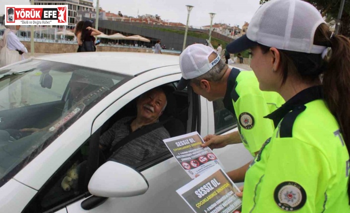 Trafik ekipleri bu kez öğrenciler için sahaya indi