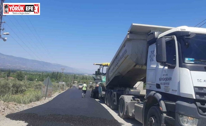 Aydın Büyükşehir Belediyesi Haydere yolunu yeniliyor