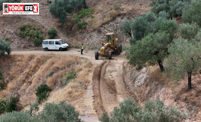 Aydın Büyükşehir Belediyesi kırsal mahallerde yol çalışmalarını sürdürüyor