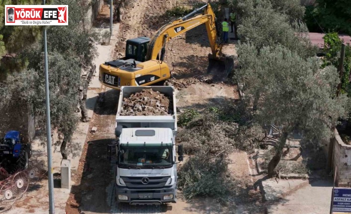 Başkan Çerçioğlu Buharkent’in yollarını yeniliyor