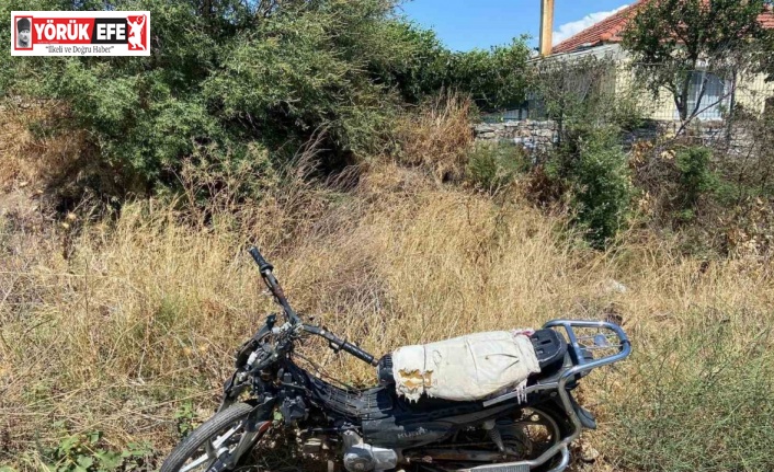 Devriye esnasında şasesi kazınmış motosiklet bulundu