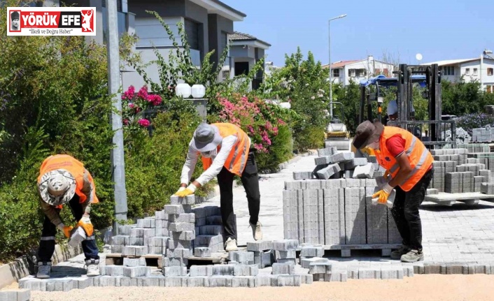 Güzelçamlı Mahallesi’nde üstyapı yatırımları hız kesmiyor