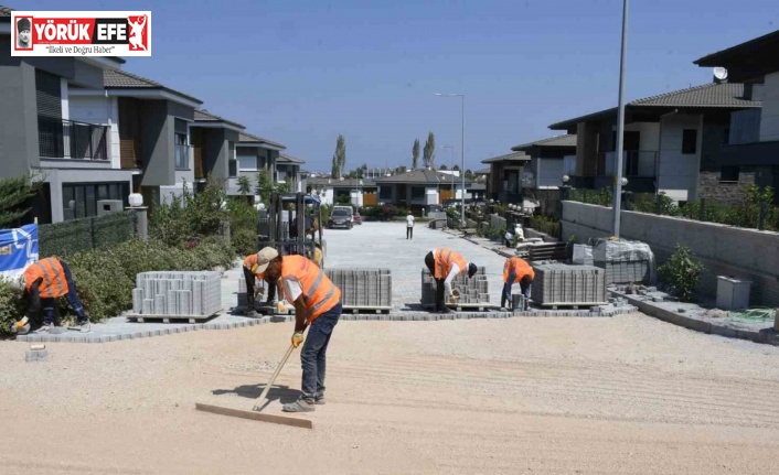 Kuşadası Belediyesi’nin Güzelçamlı Mahallesi’ndeki çalışmaları hız kesmiyor