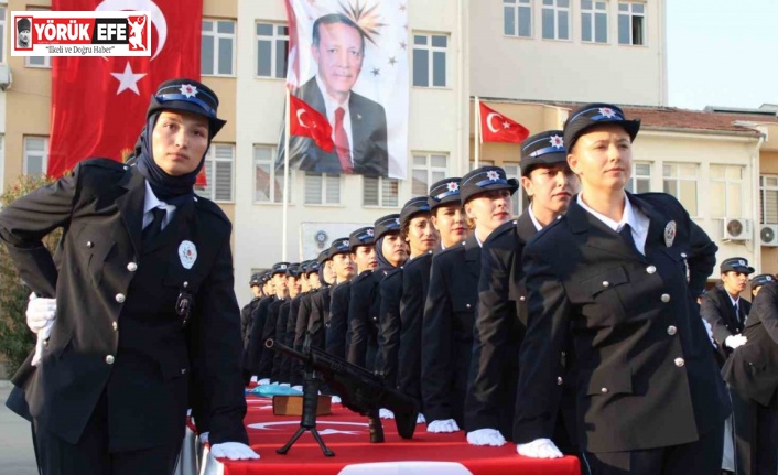 Aydın Polis Okulu, ilk kadın mezunlarını verdi