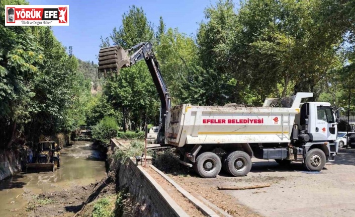 Efeler Belediyesi ekipleri Tabakhane Deresi’ni temizledi