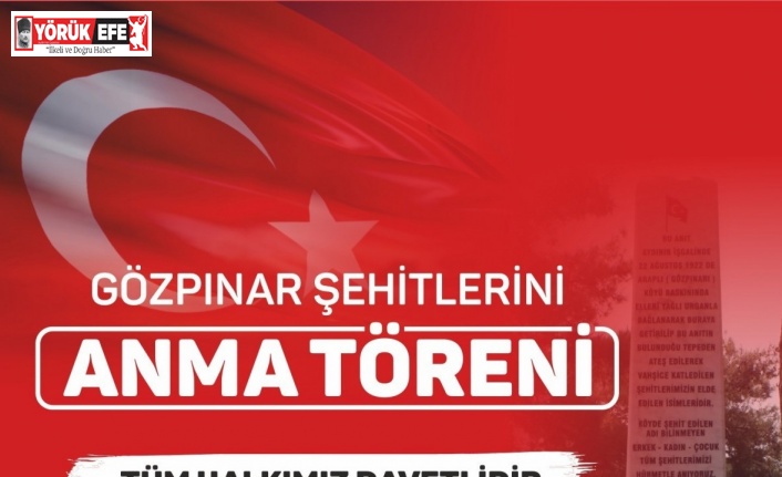 Gözpınar şehitleri için anma töreni düzenlenecek