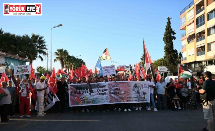 Kuşadası’ndan Gazze’ye destek yürüyüşü