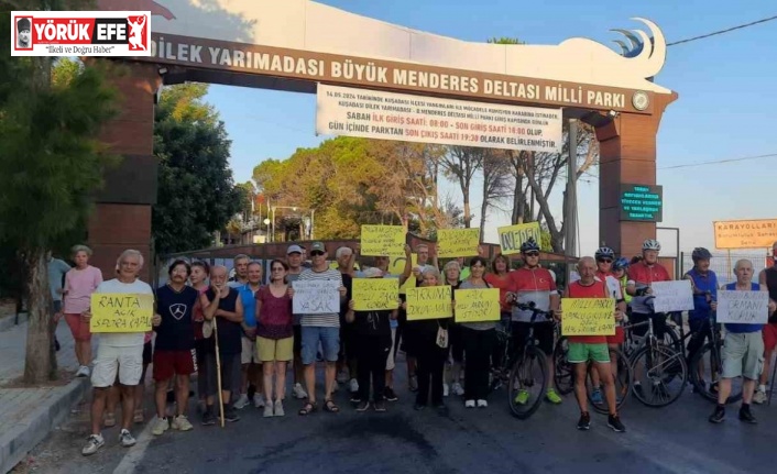 Milli Park’a gelen sporcular, giriş yasağını protesto etti