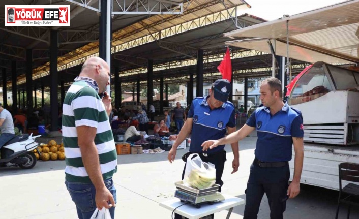 Nazilli zabıta ekiplerinden hassas denetim