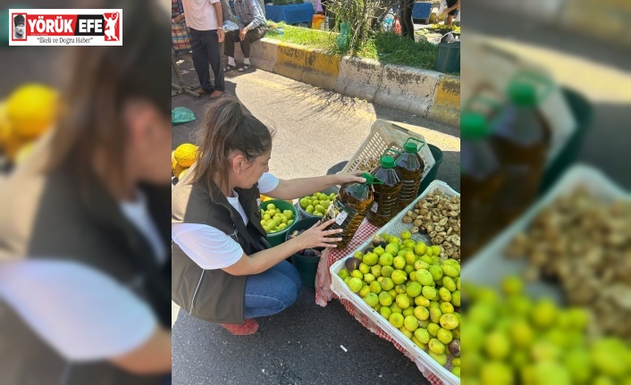 Semt pazarında gıda denetimi