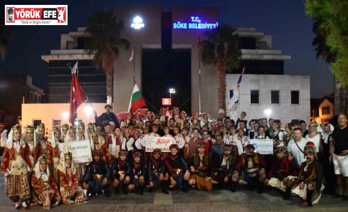 Söke Uluslararası Halk Oyunları Festivali renkli görüntülerle başladı