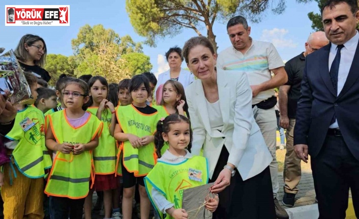 Ana sınıfı öğrencilerinin ilk trafik dersini Kaymakam Kan verdi