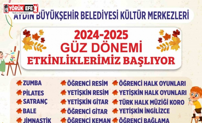 Aydın Büyükşehir Belediyesi’nin güz dönemi etkinlikleri başlıyor