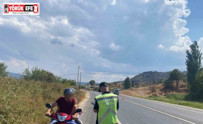 Bisiklet ve yaya yolunu kullanan motosiklet sürücüleri cezadan kaçamadı