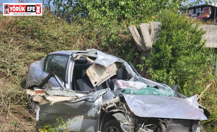 Çine’de otomobil tarlaya uçtu: 1 ölü, 3 yaralı