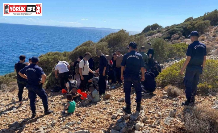 Kuşadası’nda 31 düzensiz göçmen jandarma ekiplerince yakalandı