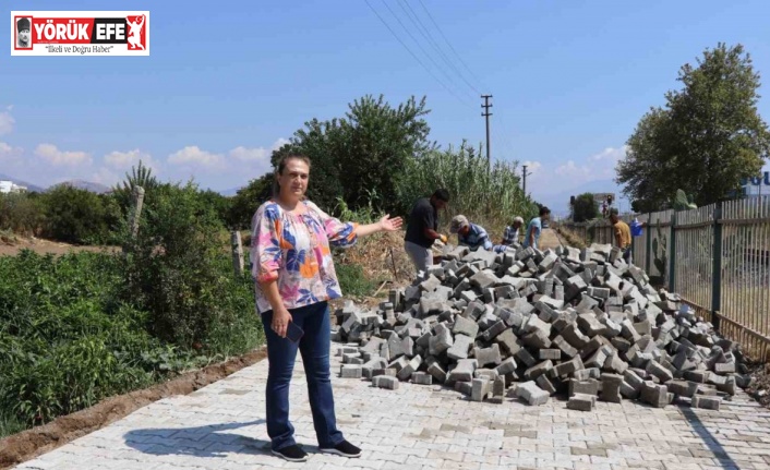 Nazilli’deki yolda yenileme çalışması yapıldı