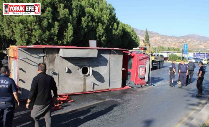 Aydın’da itfaiye aracı ile otomobil çarpıştı