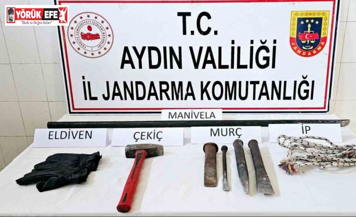 Çine’de kaçak kazıya suçüstü