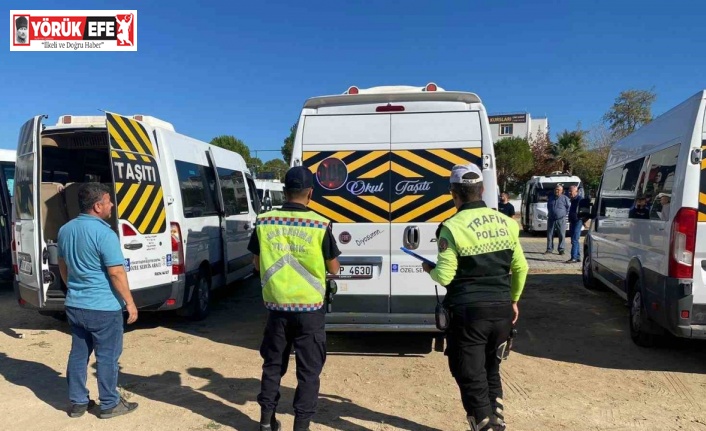 Çine’de okul servis araçları denetlendi