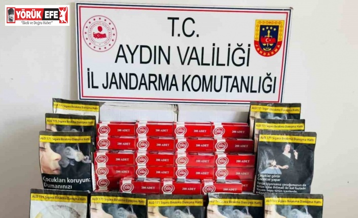 Germencik’te 227 bin bandrolsüz tütün ele geçirildi