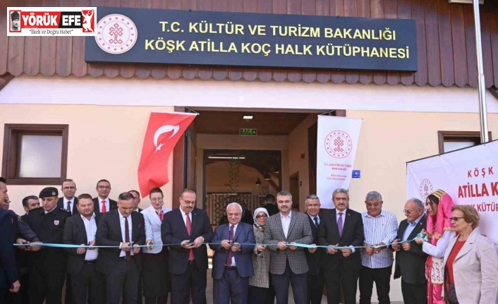 Köşk Atilla Koç İlçe Halk Kütüphanesi törenle hizmete açıldı