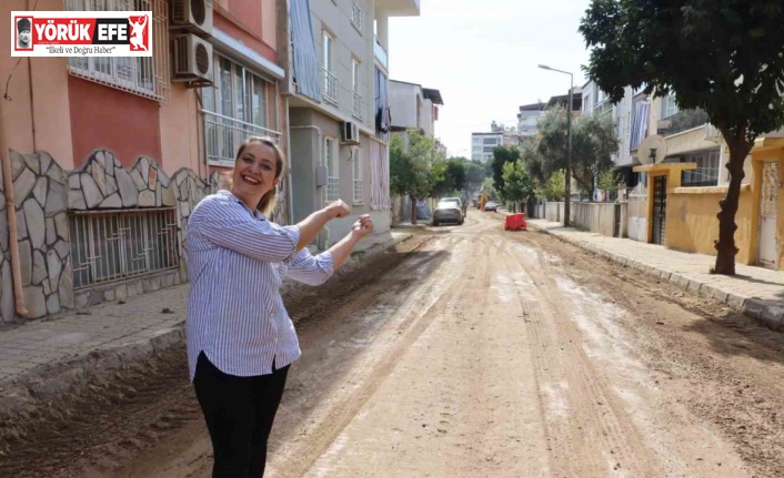 Nazilli Cumhuriyet Mahallesi’nde yol çalışması başlatıldı