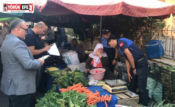 Semt pazarlarında teraziler denetlendi