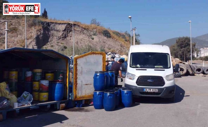 Söke Belediyesi’nin topladığı atık yağlar suların kirlenmesini önlüyor