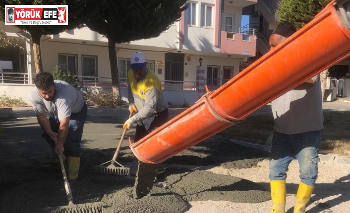 Didim’de yol yapım çalışmaları hız kesmiyor