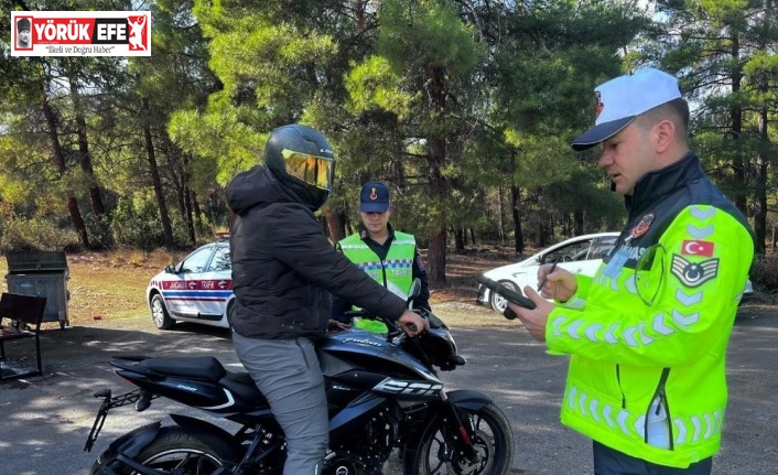 Karacasu’da ‘Kaskımla güvendeyim’ denetimi gerçekleştirildi