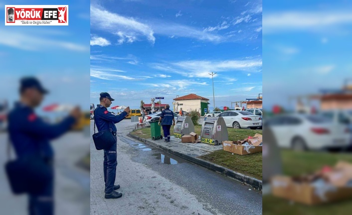 Kuşadası’nda yere çöp ve izmarit atan yanıyor