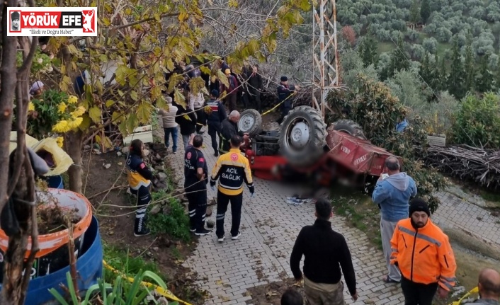 Devrilen traktörün altında kalan şahıs hayatını kaybetti