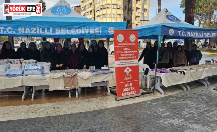 Nazilli’de kursiyerlerin sergisi büyük ilgi gördü