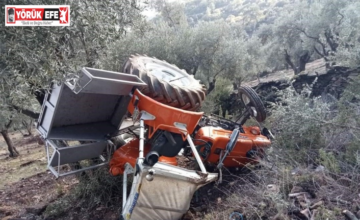 Söke’de traktör devrildi: 1 ağır yaralı