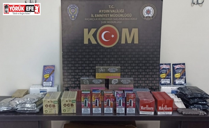 Aydın’da 11 bin 400 adet doldurulmuş makaron ele geçirildi