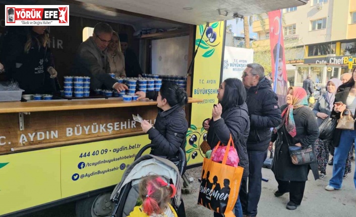 Büyükşehirden Nazillili vatandaşlara ’Kandil Helvası’ ikramı