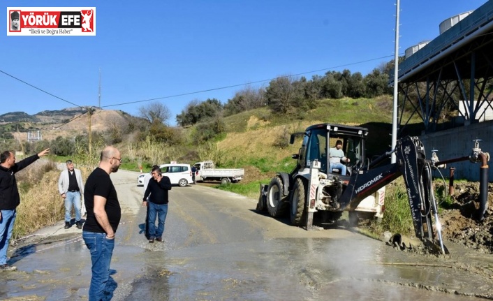 Germencik Belediye Başkanı Zencirci yol sorununu yerinde inceledi