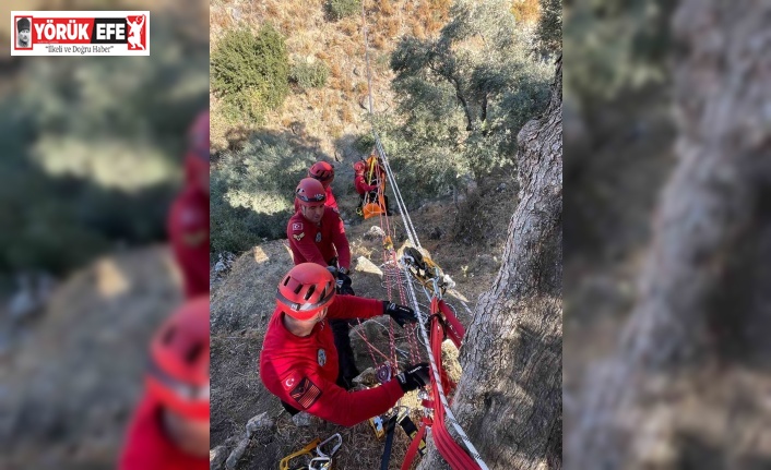 Kanyonda mahsur kalan vatandaşları jandarma kurtardı